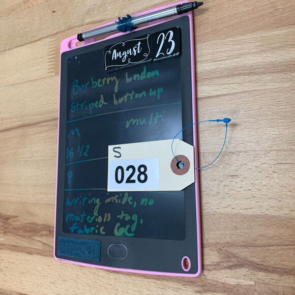 Vintage Burberry Shirt Mens 16.5 Multi Striped Button Up Long Sleeve Made USA - Picture 11 of 12